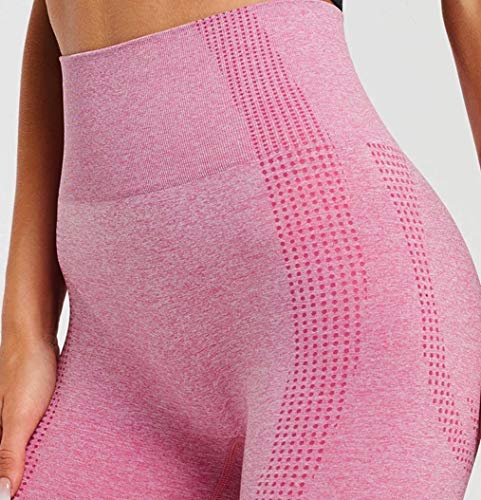 CrisKat Chándal mujer Conjunto deportivo mujer Conjunto Cintura Alta Leggings para Running Fitness Yoga Leggings (Conjunto Rosa, S)