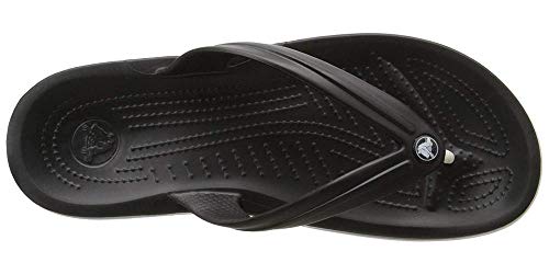 Crocs Crocband Flip, Chanclas Unisex-Adult, Black, 39/40 EU