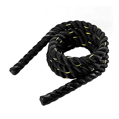 Cuerda de saltar de batalla, 25 mm, cuerda de saltar pesada para entrenamiento muscular, mejora la fuerza, No nulo, 25 mm x 2,8 m., Tamaño libre