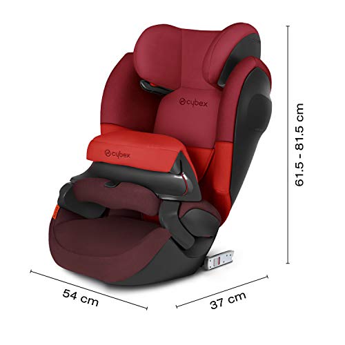 Cybex Pallas M-Fix SL - Silla de coche grupo 1/2/3, 2 en 1 para Niños, para Coches con y sin Isofix, 9-36 kg, desde los 9 meses hasta los 12 años, color Gray Rabbit