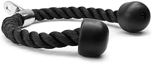 Deluxe tríceps Cuerda, Máquina Cable Anexos Mango de la Cuerda Gimnasio Heavy Duty tríceps Cuerdas Peso Pesado la máquina Accesorios de tríceps con Acero Inoxidable Gancho, Gimnasio en casa