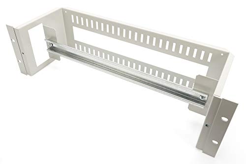 DIGITUS DN-19-DIN-3U Accesorio de Bastidor Rack Rail - Accesorio de Rack (Rack Rail, Gris, Acero, 3U, 19", 480 mm)