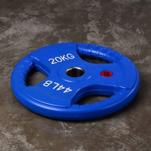 Discos de Pesas Discos Olímpicos 10kg / 15KG / 20kg / 25kg placas con barra individual 3 agujeros Pesas Pesas de disco for placas Home Fitness Gym pesas con mancuernas Peso Barra Discos de Pesas para