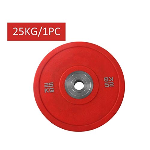 Discos de Pesas Discos Olímpicos Color Olímpico de goma Barra Peso placas pegatina Placa con 2" placa de acero pesa de gimnasia por el entrenamiento de fuerza, pesas y Crossfit Discos de Pesas para Mu