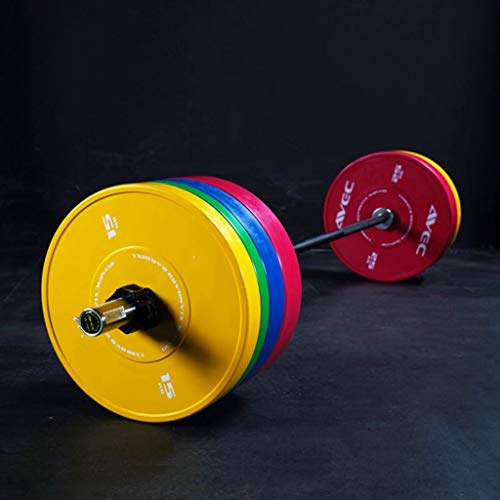 Discos de Pesas Discos Olímpicos Las placas con barra de color Pesos placas de peso de elevación discos Barbells Barbells Placa for Olímpico, utilizado for el entrenamiento de fuerza, Crossfit y Micro