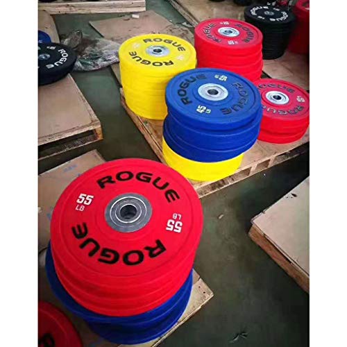 Discos de Pesas Discos Olímpicos Las placas pegatina Olímpico Plate ponderado placas Varillas solo peso for la barra o mancuernas for gimnasio en casa culturismo pesas Crossfit 10 libras / 25 libras /