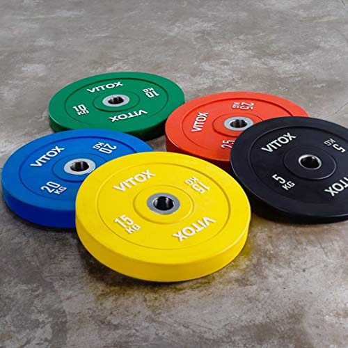 Discos de Pesas Discos Olímpicos Placas Dumbbell Barbell Olympic fraccional placas Grip Plate -pair de 2 placas Barbell 10lb / 22lb / 33lb / 44lb / 55lb Pesos Placas for Dumbbell Barbell Discos de Pes