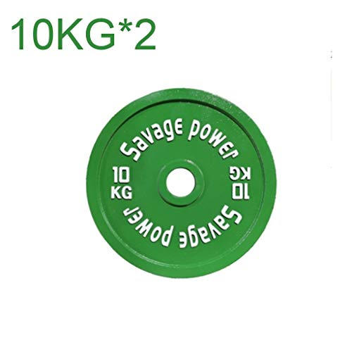 Discos de Pesas Discos Olímpicos Un par de placas con barra moldeada placas Olímpico Hierro fraccional peso de mancuerna o pesa, Pesas Pesas de disco for Home Fitness Gym pesas Discos de Pesas para Mu