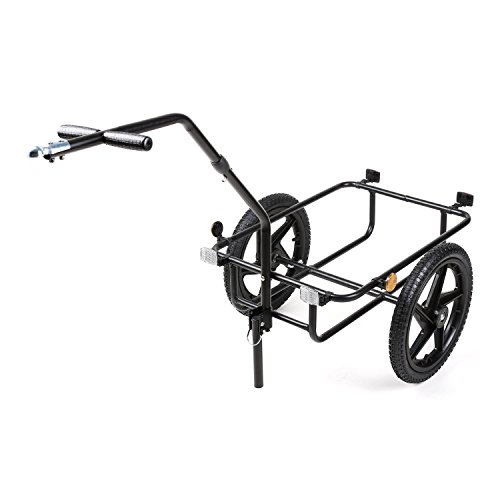 DURAMAXX Big-Mike - Remolque para Bicicleta, Carro, Caja de 70L, Carga máx 40 kg, Enganche esférico para Bicicletas de 26''- 28'', Estructura de Acero recubierta de Pintura en Polvo, Azul