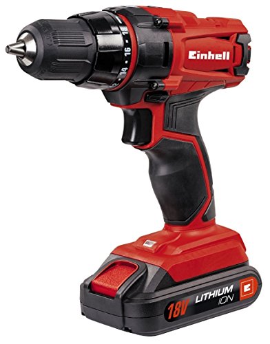 Einhell 4513846 Taladro sin Cable TC-CD 18-2 litio 18 V, 18 W, Rojo