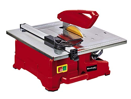 Einhell Cortadora de Azulejos TC-TC 800 (800 W, tope de ángulo ajustable, depósito de agua, guía de corte con escala, empuñadura de transporte, incl. disco de corte de diamante de 180 mm de diámetro)