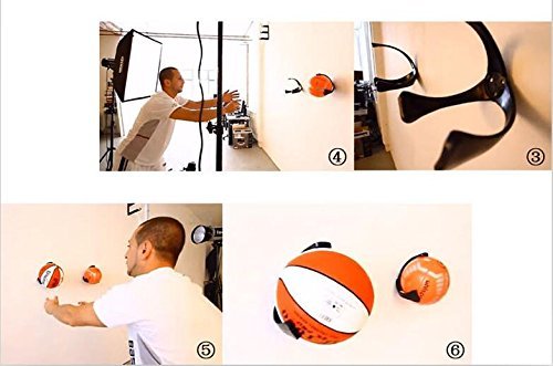 ele ELEOPTION Ball Claw - Soporte de Pared para balones de Baloncesto, fútbol, Voleibol, fútbol Americano