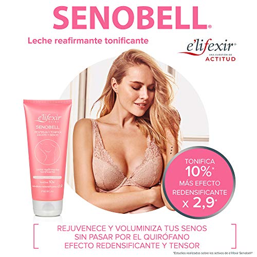 Elifexir Senobell - Crema Reafirmante Senos | Anti Estrías | Acción Redensificante| Leche Hidratante | Reafirmante Pecho 200ml