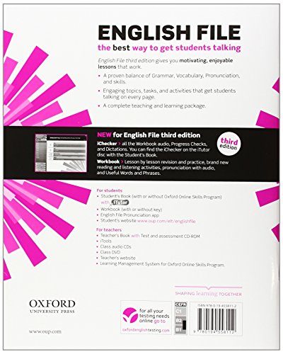 English File 3rd Edition Intermediate Plus Student's Book + Workbook with Key Pack (English File Third Edition)