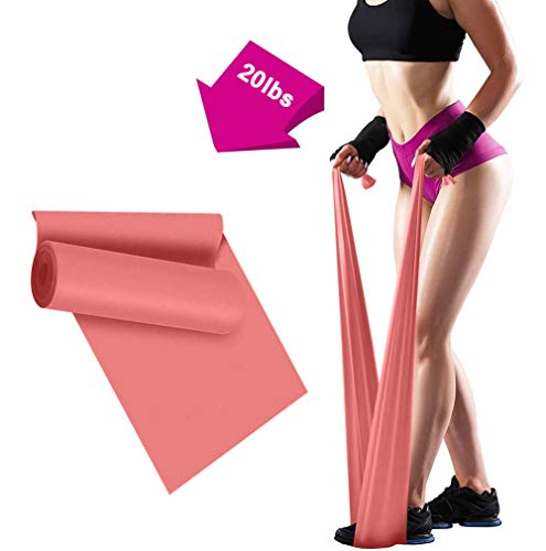 ERUW Bandas Elasticas Fitness, 2M Banda Elastica Resistencia Musculacion para Hombre, Mujer, Ejercicios de Musculares, Glúteos y Yoga Entrenamiento Bandas en Casa y Gym Pilates, Estiramiento (Pink)