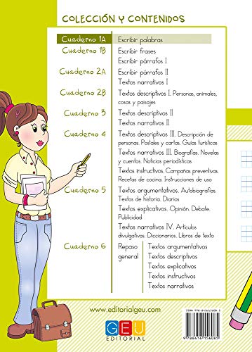 Escribir es divertido si sabes como. Cuaderno 1A. Composición escrita (Niños de 6 a 7 años)