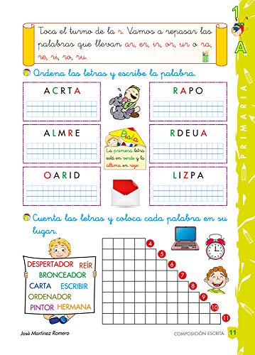 Escribir es divertido si sabes como. Cuaderno 1A. Composición escrita (Niños de 6 a 7 años)