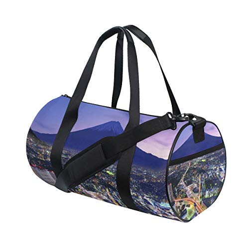 Eslifey Mt. Fuji y Flourishing City Yokohama Fitness Sports bolsas de gimnasio bolsa de viaje para hombre y mujer