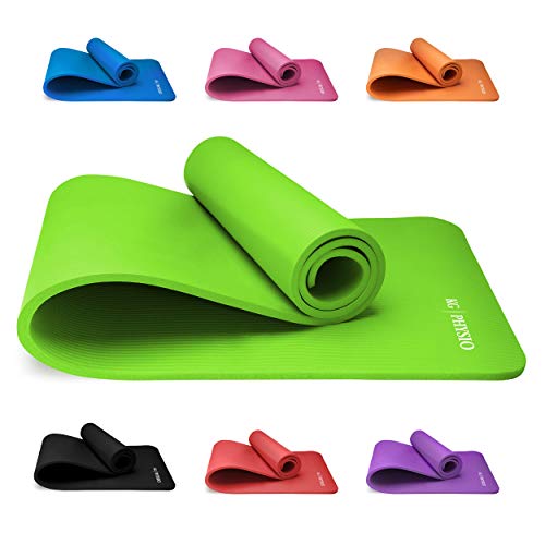 Esterilla Yoga KG | PHYSIO (1cm), Calidad Premium Colchoneta de Fitness para Gimnasio, Pilates o en Casa con Tirante (dentro de la colchoneta) 183cm x 61cm x 1cm (grueso)