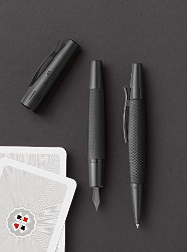 Faber Castell 148625 - Roller E-motion, con cuerpo en aluminio negro, graduación B