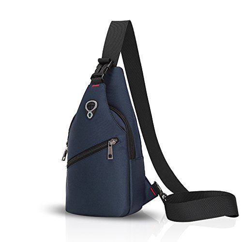 FANDARE Sling Bag Crossbody Bag Bolsas Gimnasio Mochila Ciclismo Excursionismo Bolso Senderismo Deportes Hiking Bag Gym Bolso Bandolera Hombre Hombro Las Mujeres Poliéster Azul