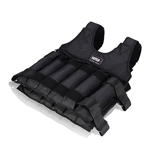 fdit ajustable Peso West gewichtete Chaleco/Chaquetas Ejercicios Entrenamiento Chaleco carga máxima 20 kg/50kg, tamaño 20 kg