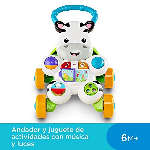 Fisher-Price - Cebra parlanchina primeros pasos - andador bebes - (Mattel DLD87)