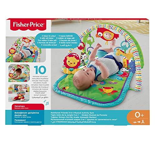 Fisher-Price - Gimnasio musical animalitos - gimnasios bebe - (Mattel CHP85)