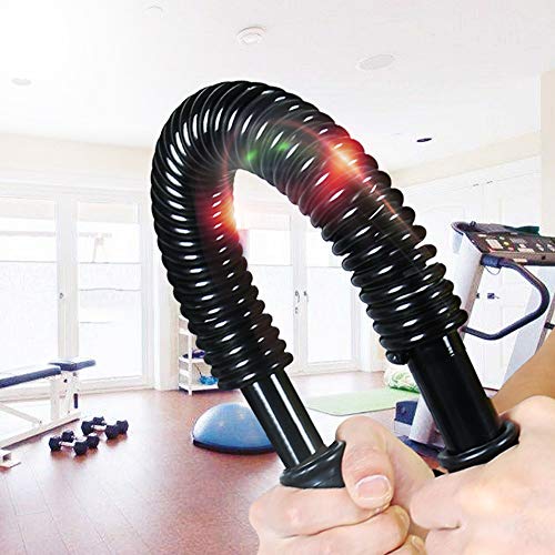 Flexi Rod o Poder Twister para Hombros, Brazos y Pecho Ejercicios Stretching tonificación con ERG Agarre Asas, Musculacion Pesas Ejercicio, Equipos de Gimnasio en casa!,30KG