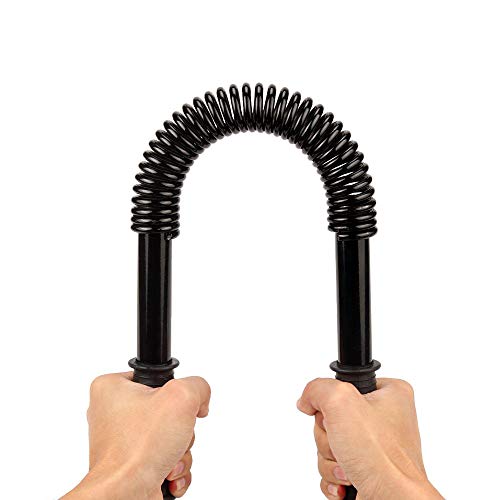 Flexi Rod o Poder Twister para Hombros, Brazos y Pecho Ejercicios Stretching tonificación con ERG Agarre Asas, Musculacion Pesas Ejercicio, Equipos de Gimnasio en casa!,30KG