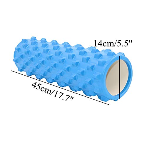 Foam Roller Masaje Foam Roller Rodillo Masaje Roller Foam Rulo Masaje Muscular Rodillo Pilates Rodillo Masaje Muscular Roller 1-Blue,45cm