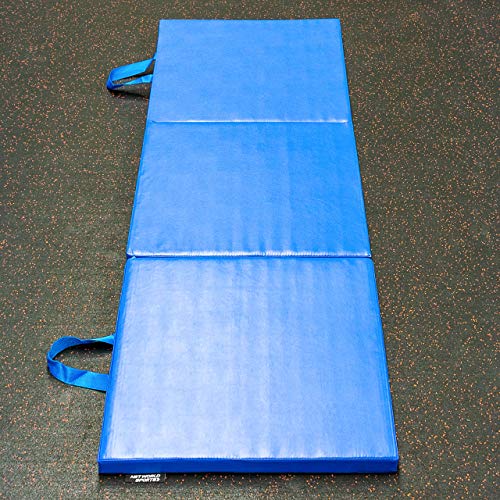 FORZA METIS Colchoneta Plegable de Gimnasia/Yoga – Esterilla Gruesa 180cm x 60cm para Pilates, Entrenamientos & Estiramientos