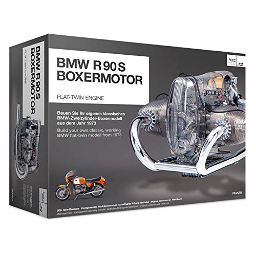 Franzis Verlag Boxermotor Kit de ingeniería para modelo clásico bicilíndrico de BMW R 90 S, 200 piezas, escala 1:2