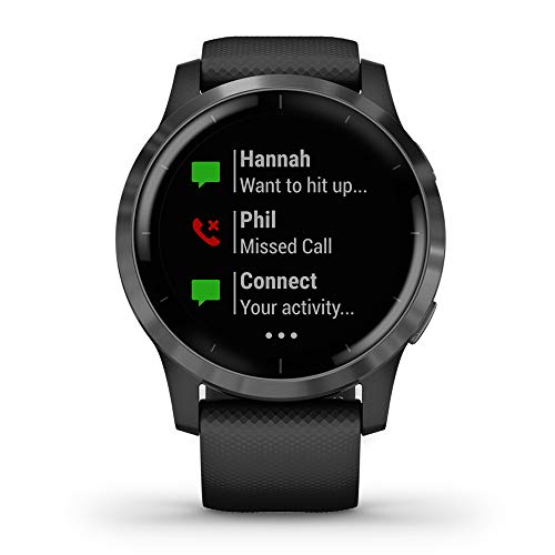 Garmin Vivoactive 4 - Reloj inteligente con GPS y funciones de control de la salud durante todo el día, color negro