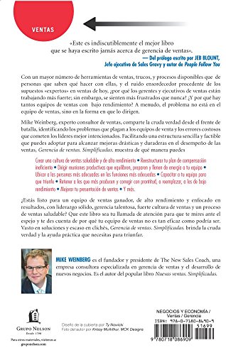 Gerencia de ventas. Simplificada. La verdad acerca de como conseguir resultados excepcionales de tu equipo de ventas: La verdad acerca de cómo conseguir resultados excepcionales de tu equipo de ventas