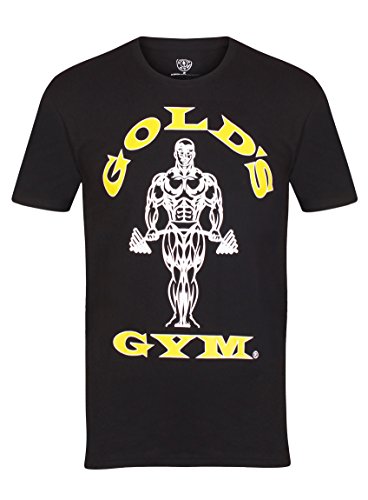 Gold´s Gym Ggts002 Camiseta, Hombre, Negro, Large