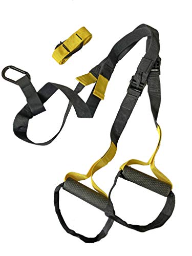 Goodbuy Kit Entrenamiento en Suspensión, Mejora Flexibilidad y Equilibrio, Entrenamiento Militar, Muscular y Central, Ejercicio Fitness, Fortalecimiento Resistencia y Tonificación Muscular Fitness