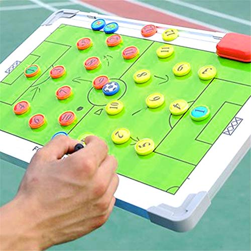 Gracelaza Carpeta Táctica Portátil para Entrenador de Fútbol - Pizarra Estrategia Profesional para Entrenamiento de Soccer （Dimensiones Abiertas: 45 × 30 cm） #1