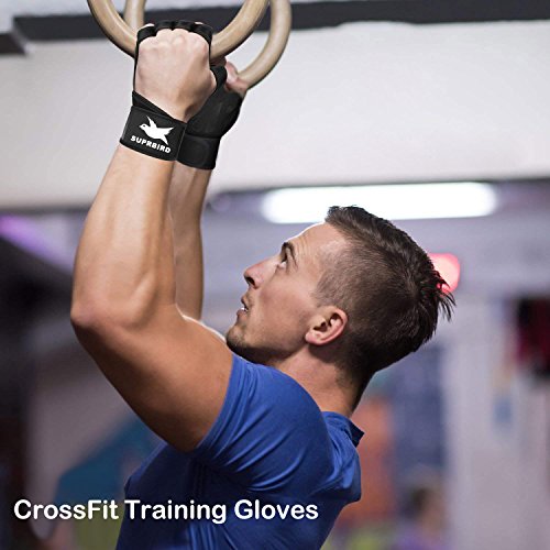 Guantes para Crossfit, Guantes Gimnasio,Guantes Pesas,Protección Completa para la Palma y Agarre Extra Transpirable Antideslizante, para Ejercicio Pesas,Levantamiento de Pesas,para Hombres y Mujeres