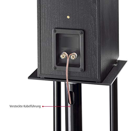 Hama 49813 - Pack de soportes para altavoces, negro