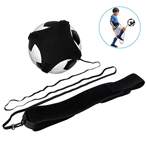 Haofy Fútbol Trainer, Voleibol Servir Equipos, Equipo de Entrenamiento de fútbol Manos Libres Práctica en Solitario con cinturón Cuerda elástica # 3# 4# 5 balones de fútbol para niños Adultos