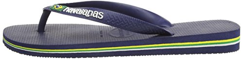 Havaianas Brasil Logo Zehentrenner Unisex-Erwachsene, Azul (Navy Blue), 39/40 EU