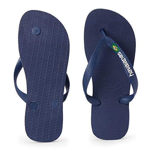 Havaianas Brasil Logo Zehentrenner Unisex-Erwachsene, Azul (Navy Blue), 39/40 EU