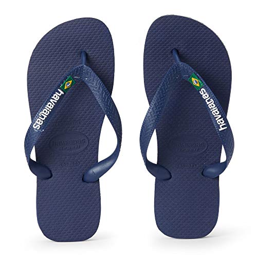 Havaianas Brasil Logo Zehentrenner Unisex-Erwachsene, Azul (Navy Blue), 39/40 EU