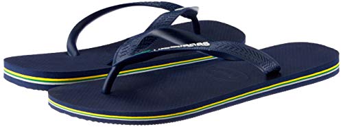 Havaianas Brasil Logo Zehentrenner Unisex-Erwachsene, Azul (Navy Blue), 39/40 EU