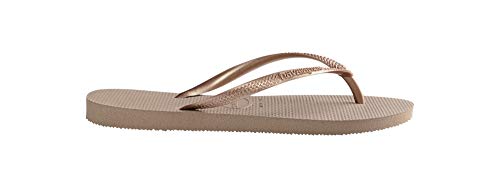 Havaianas Slim Chanclas Mujer, Marrón (Rose Gold), 37/38 EU