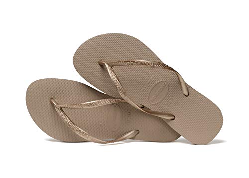 Havaianas Slim Chanclas Mujer, Marrón (Rose Gold), 37/38 EU