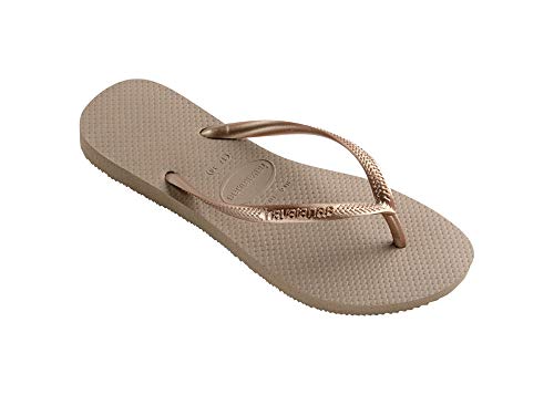 Havaianas Slim Chanclas Mujer, Marrón (Rose Gold), 37/38 EU