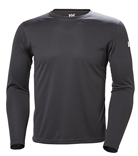 Helly Hansen HH Tech Crew Camiseta, Hombre, Gris (Gris Oscuro 980), Small (Tamaño del Fabricante:S)