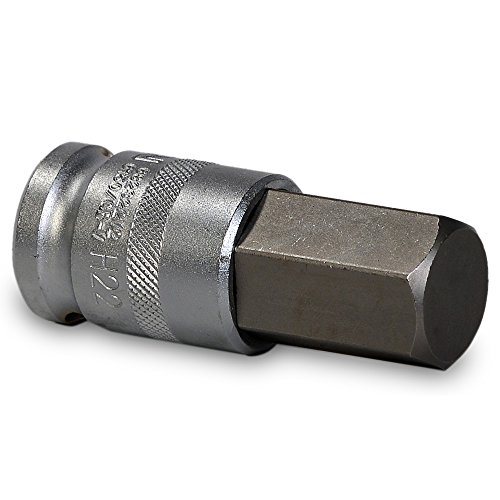 'Hexágono Interior Fuerza llaves con orificio para bola bloqueo/destornillador Insertos de 14 – 22 mm uso/llave para tornillos de interior hexagonal, 1/2 Cr-V en ranuras Barra, 6 piezas)